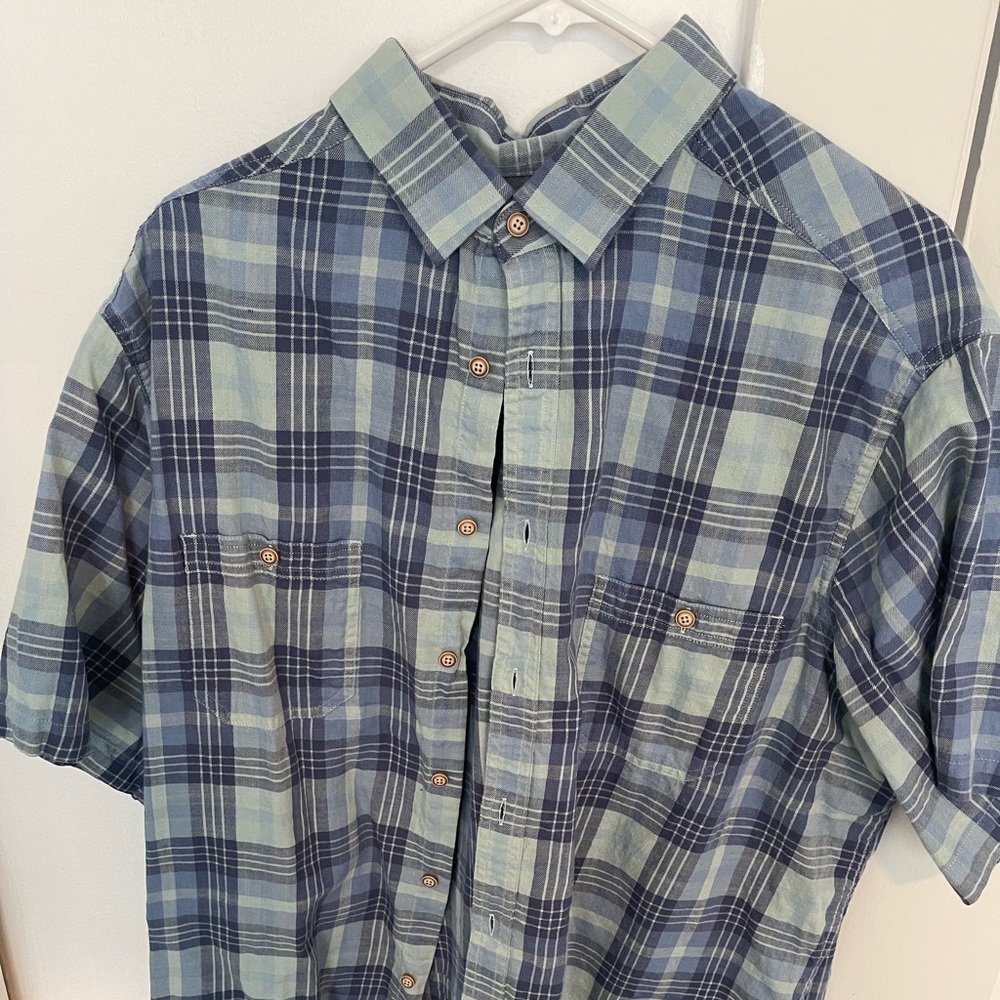 Rowm XL Tall plaid shirt- short sleeve